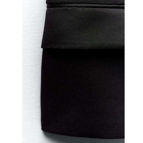 Zara 2 pieces COMBINATION SATIN EFFECT BUSTIER TOP and skirt - Picture 5 of 6